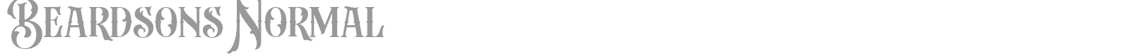 Beardsons font preview